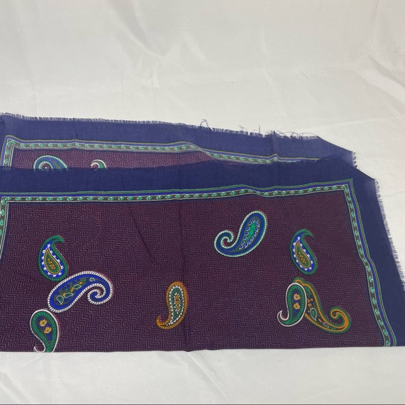 Vintage Glentex Japan made paisley print square scarf 30”by30” - Picture 2 of 4